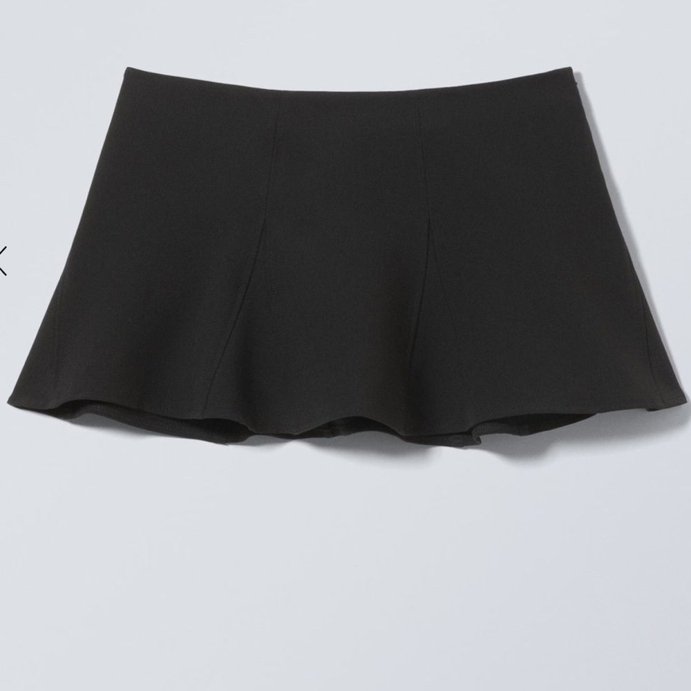 Weekday Black Skater Mini Skirt